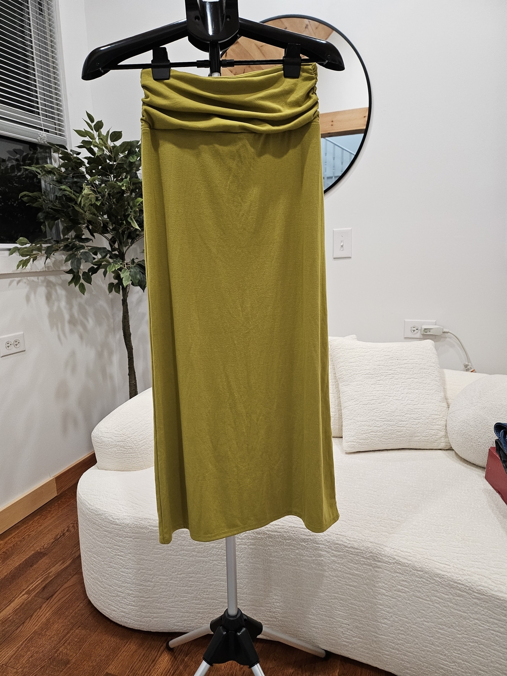 Falda Midi Convertible Verde Oliva Free People (Free-Est) - Talla XL
